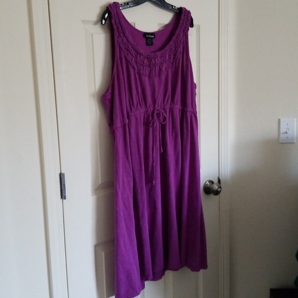 Lane Bryant Purple Knee Length Dress